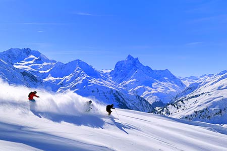 Winter am Arlberg in Tirol - Österreich