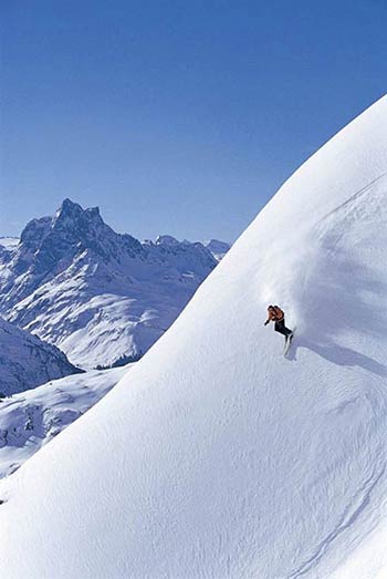 Skiing at the arlberg